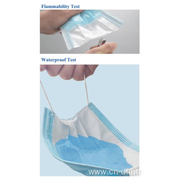 Wholesale disposable printed 3 ply surgical mask face